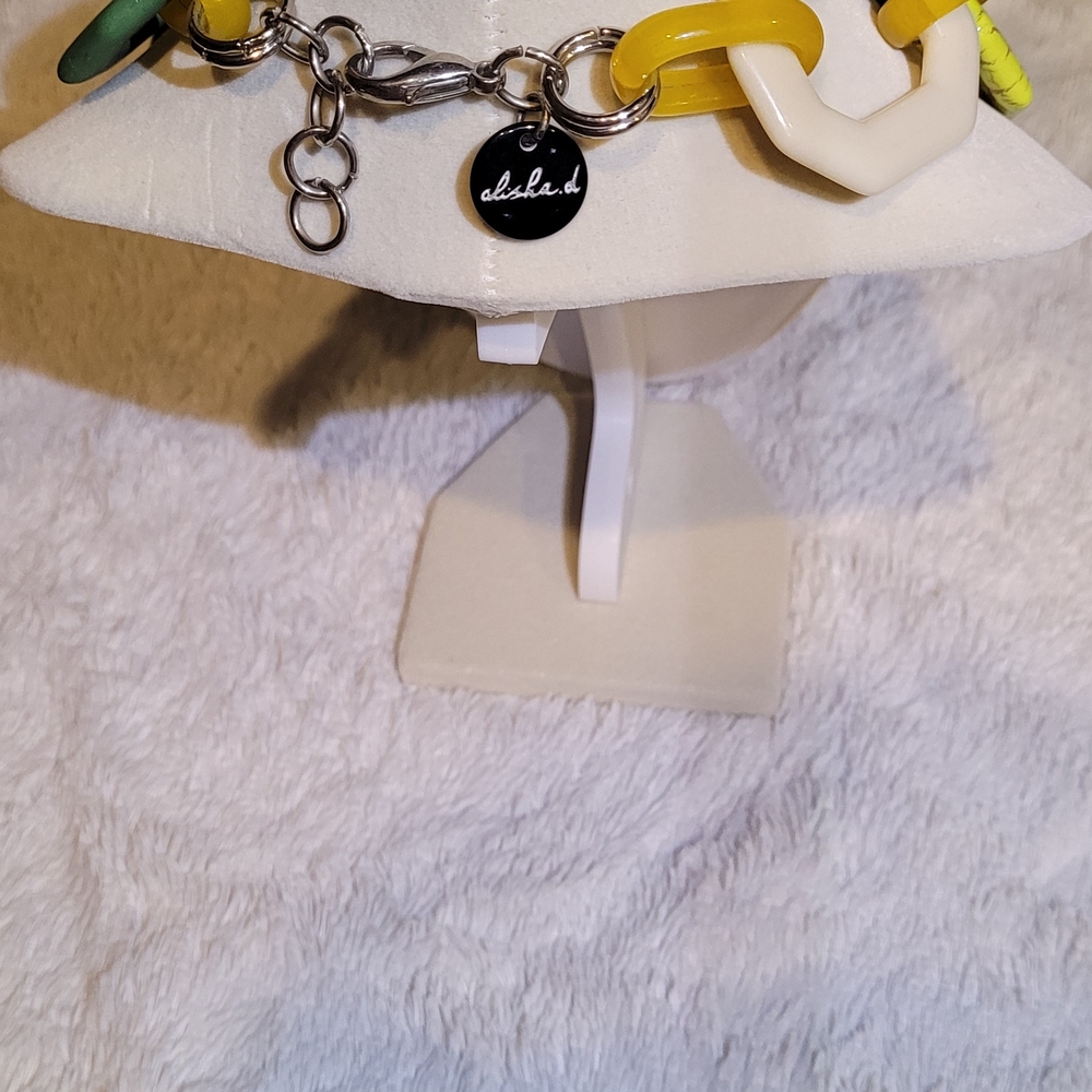 Chunky Multicolor Statement Necklace - image 3